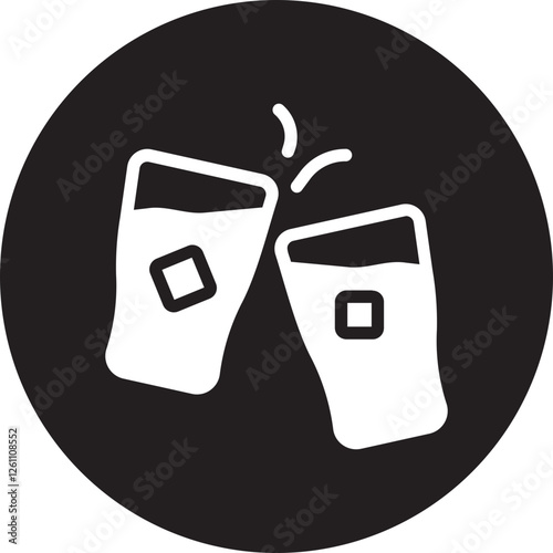 Cheers glyph icon