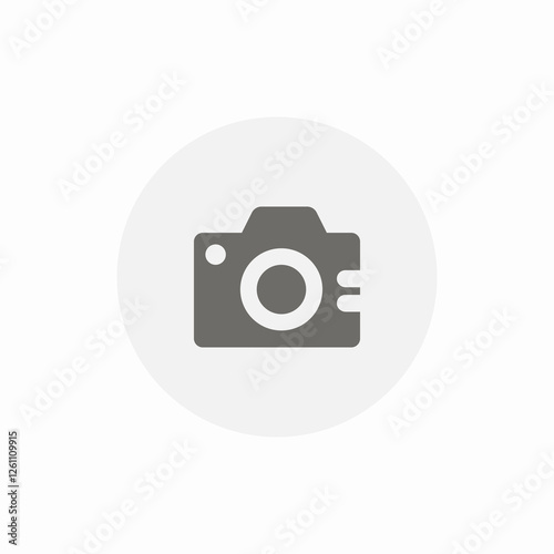 lens camera icon sign vector