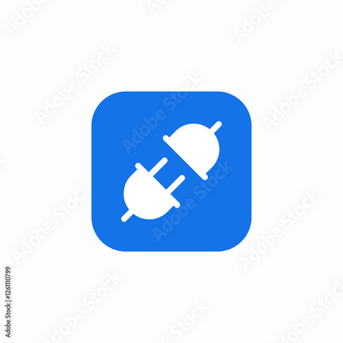 plug outlet wire connection icon sign vector