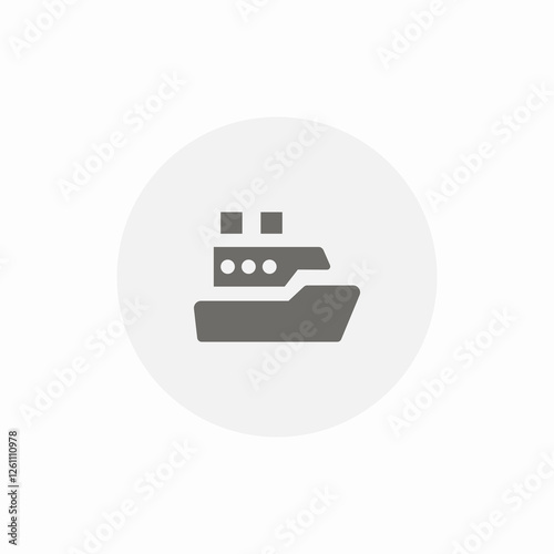ship cruise icon sign vector