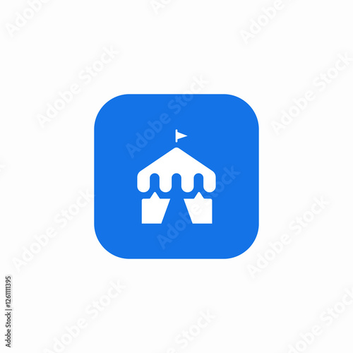 tent event icon sign vector