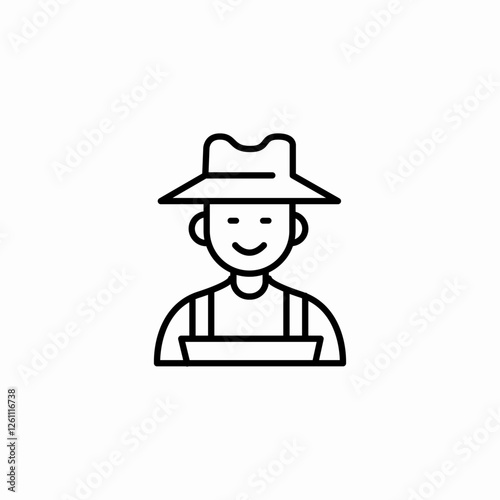 farm work icon sign vector