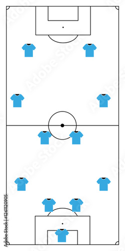 Vertical tactical soccer field design