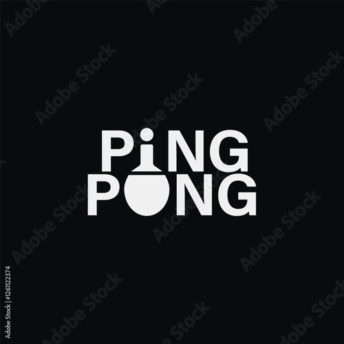 Vector ping pong t shirt design