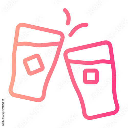 Cheers gradient icon