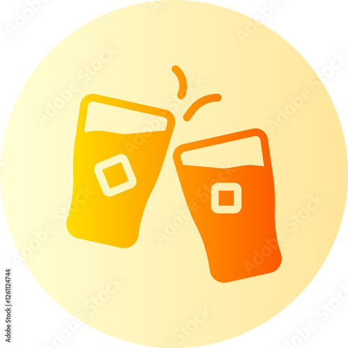 Cheers gradient icon