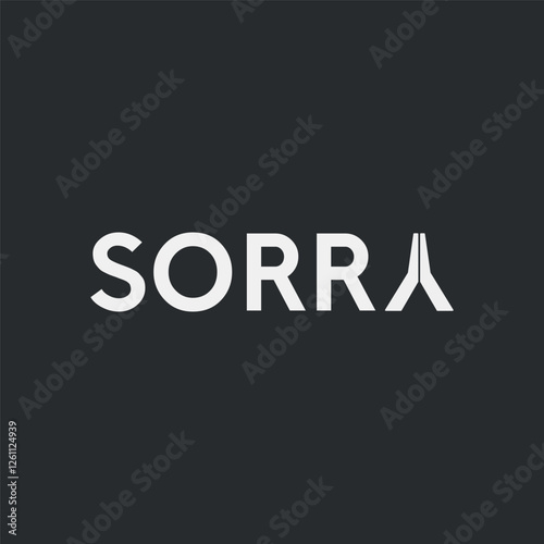 Vector sorry text minimal design