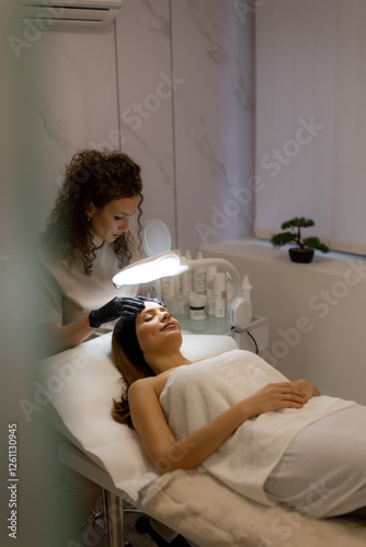 Relaxing skincare treatment...
