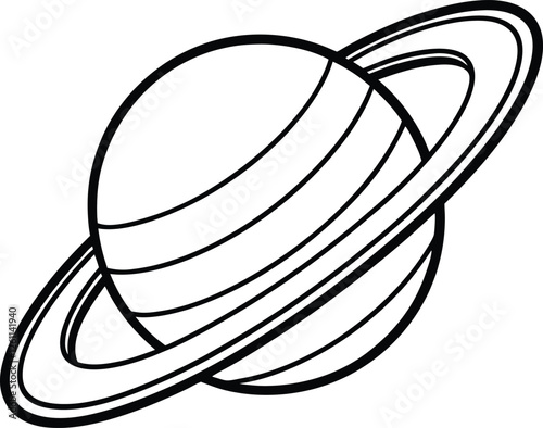 Blue saturn vector illustration. Blue saturn vector illustration. Space planet and stars design vector illustration. 