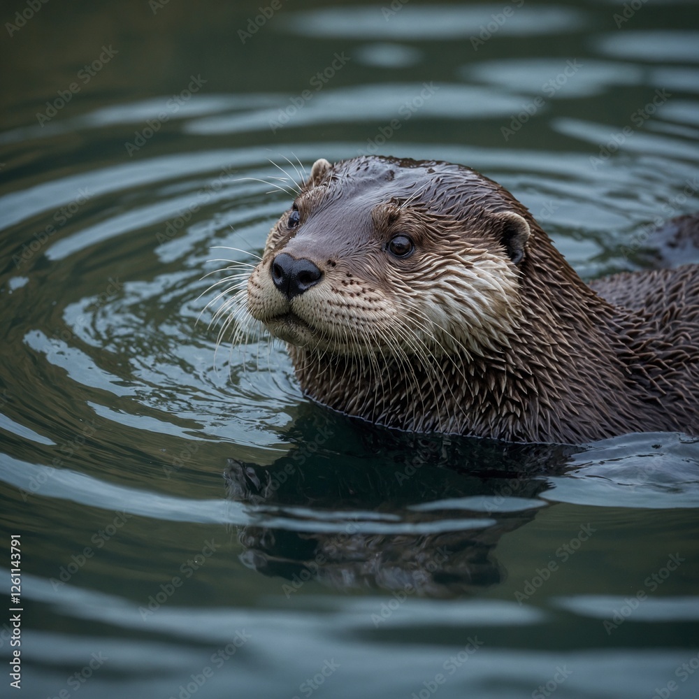 A playful otter floating on its back in a clear stream. Photograph an otter floating on its back. A sea otter floating on its back in a kelp forest. A playful otter floating on its back in a clear stream. Photograph an otter floating on its back. A sea otter floating on its back in a kelp forest.