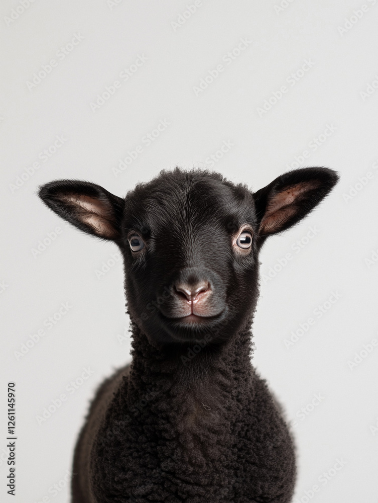 Black Baby Lamb Portrait
Black Baby Lamb Portrait