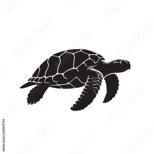Sea Underwater Animal Vector silhouette free download 