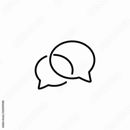 message discssion icon sign vector