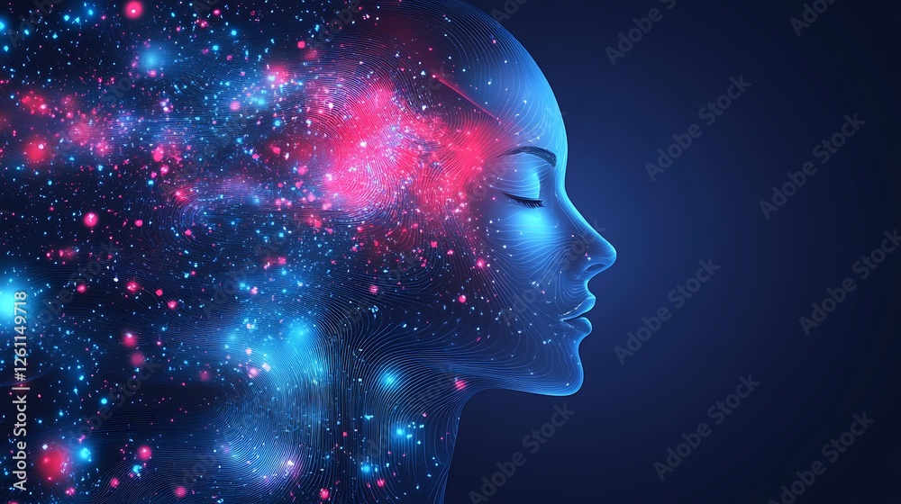 Big data technology concept, with artificial intelligence, deep learning, and neural flow networks in a futuristic abstract design Big data technology concept, with artificial intelligence, deep learning, and neural flow networks in a futuristic abstract design