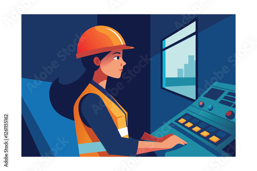 female construction worker with clipboard