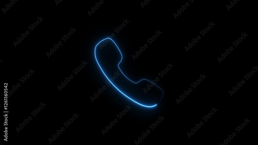 Incoming call ring icon background Technology phone calling icon animation. Calling icon animation by cyan color neon Incoming call ring icon background Technology phone calling icon animation. Calling icon animation by cyan color neon