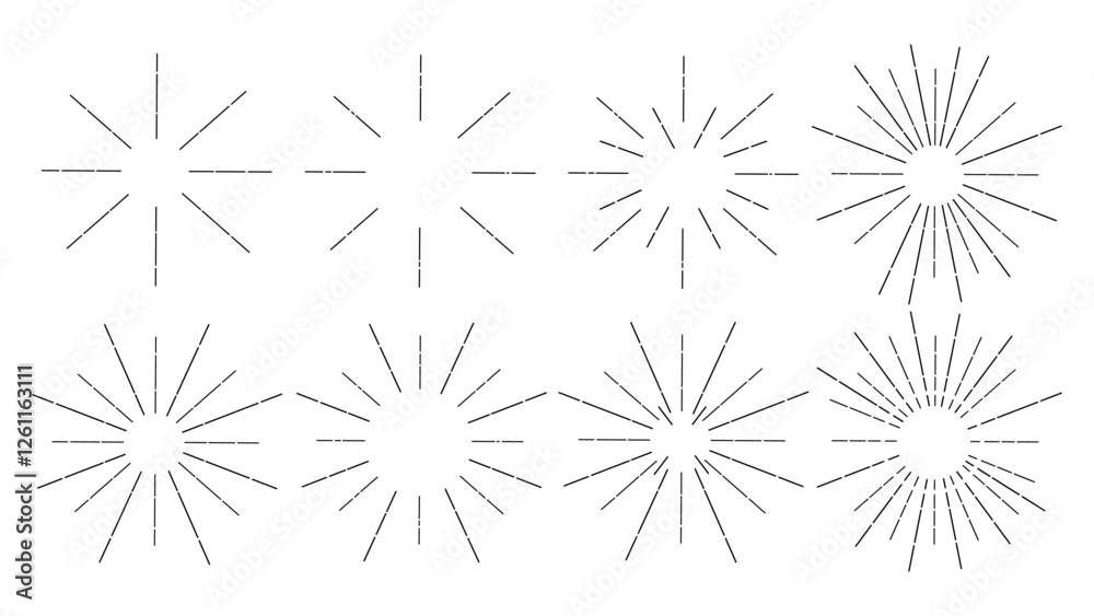 Set of abstract fireworks on a white background, holiday concept, collection of sparklers for decoration and design, bright lights of fireworks Set of abstract fireworks on a white background, holiday concept, collection of sparklers for decoration and design, bright lights of fireworks