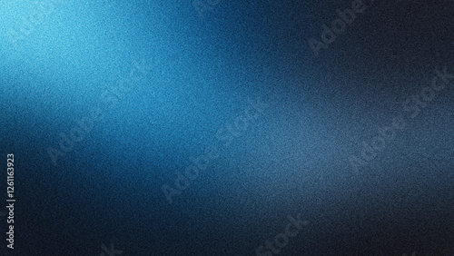 Fundo gradiente desfocado blured azul cinza preto. Capa para poster, cartaz, apresentação de produto. Banner para website. Fundo de tela, proteção de tela. Fundo texturizado com efeito ruído