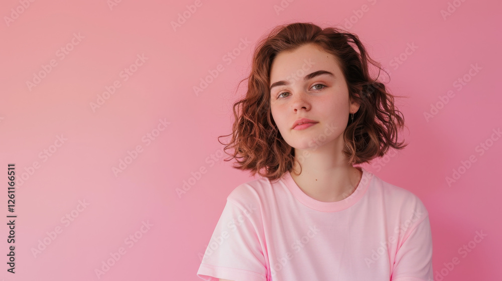 pink background with flowers