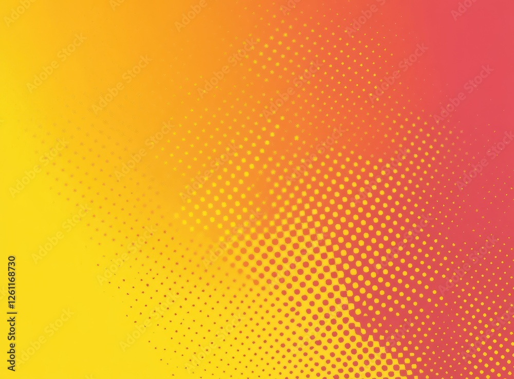 Abstract Yellow and Red Dotted Pattern Background Abstract Yellow and Red Dotted Pattern Background
