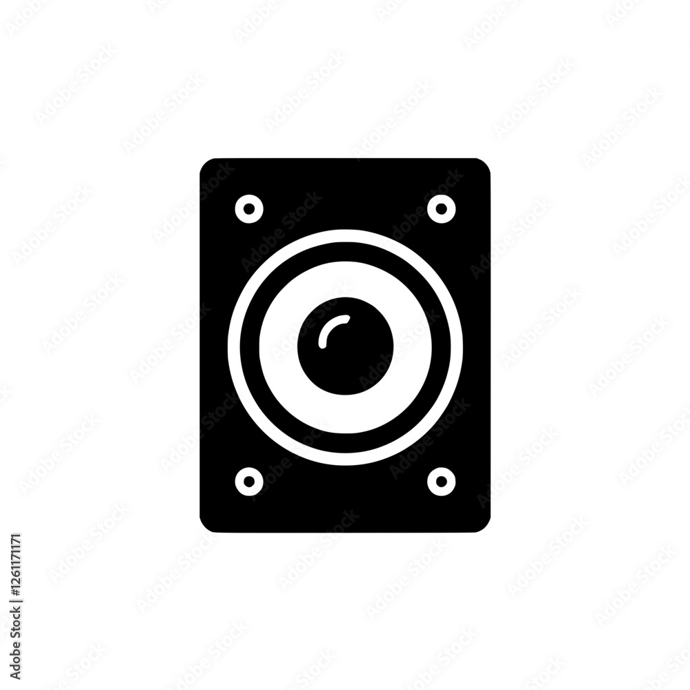 Subwoofer Speaker Icon: A simple yet detailed vector icon of a subwoofer speaker, perfect for audio equipment, music technology, and sound system related projects. Suitable for websites, apps. Subwoofer Speaker Icon: A simple yet detailed vector icon of a subwoofer speaker, perfect for audio equipment, music technology, and sound system related projects. Suitable for websites, apps.
