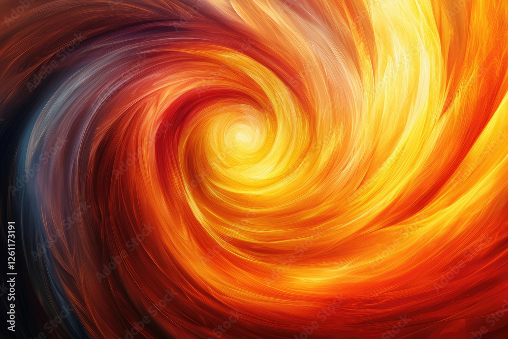 Abstract swirling vortex of fiery orange and yellow hues, radiating energy and warmth. Abstract swirling vortex of fiery orange and yellow hues, radiating energy and warmth.
