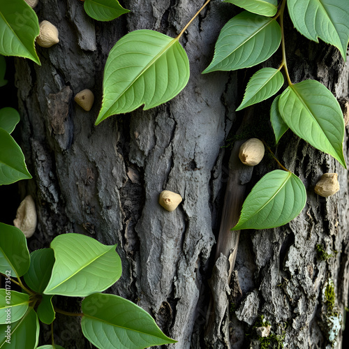 High-Definition Natural Textures: Leaves, Bark, and Organic Elements