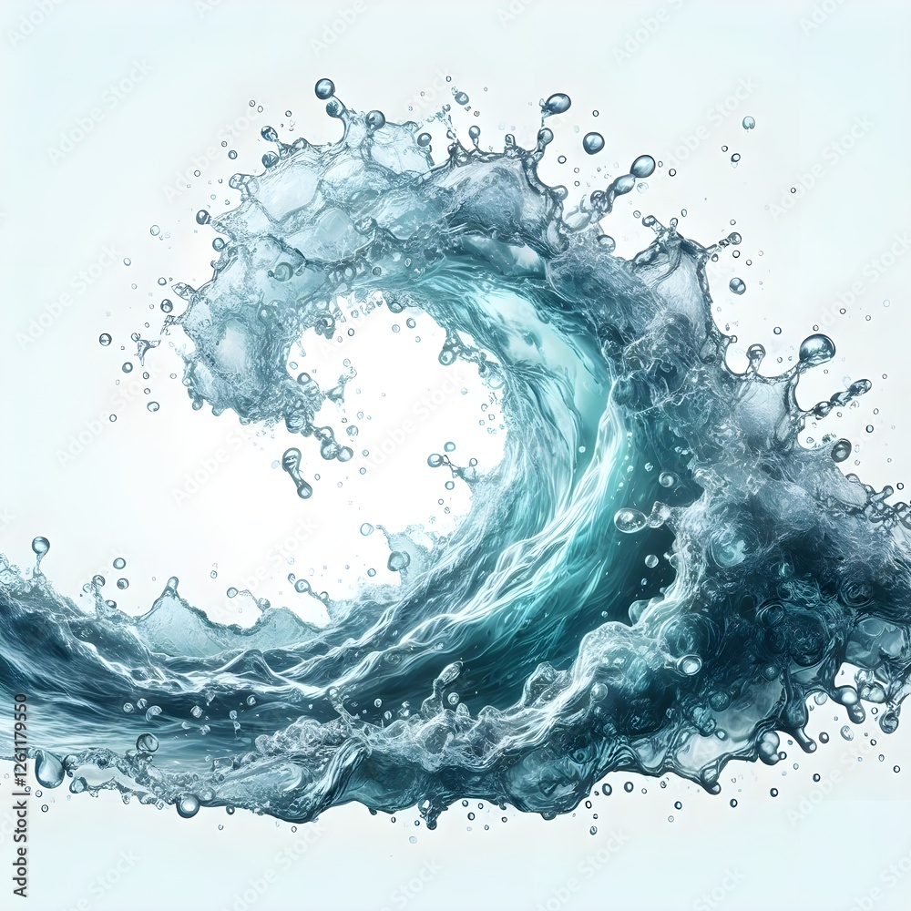 water splash isolated on white water splash isolated on white