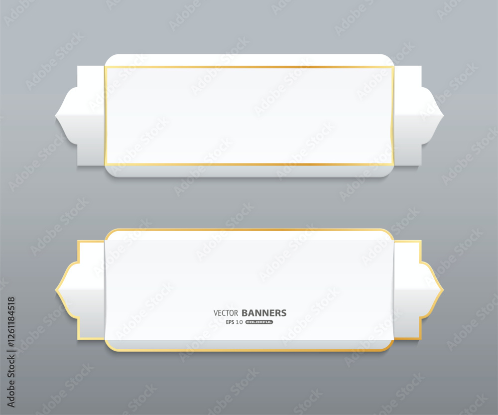 3d Islamic style banner template on grey background 3d Islamic style banner template on grey background