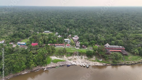 Paisaje Playa Selva Bosque Rio Iquitos Amazonas