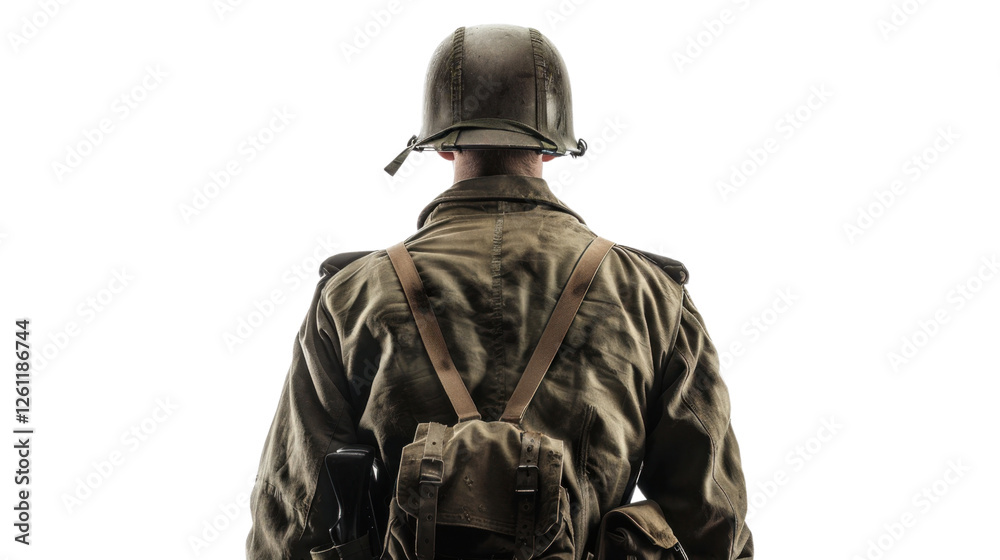 Obraz premium Soldier on transparent background