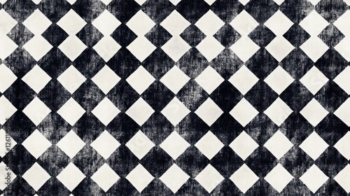 Grunge Checkered Pattern Background Texture