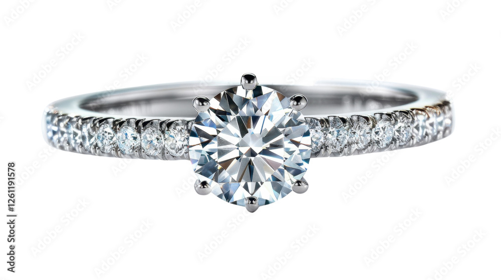 Diamond ring on transparent background Diamond ring on transparent background