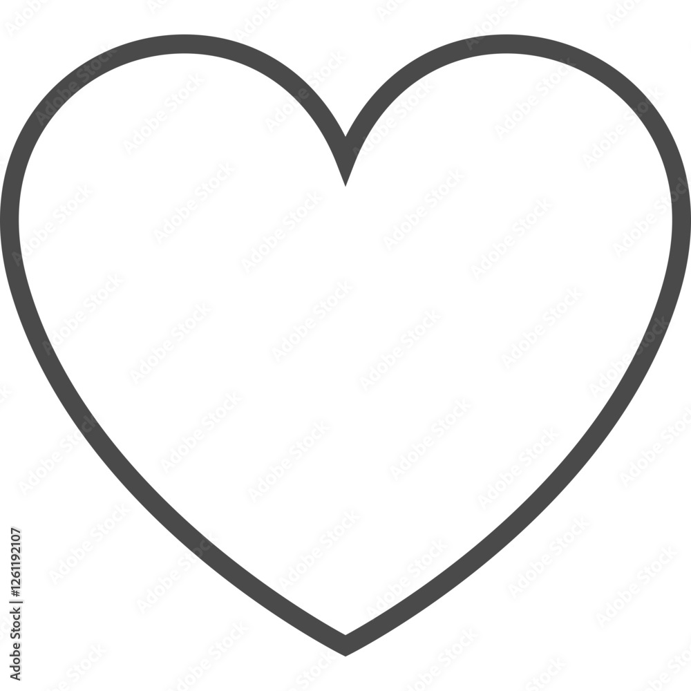 Heart Love Line Sign. Vector Illustration of Outline Object. Wedding Symbol. Heart Love Line Sign. Vector Illustration of Outline Object. Wedding Symbol.