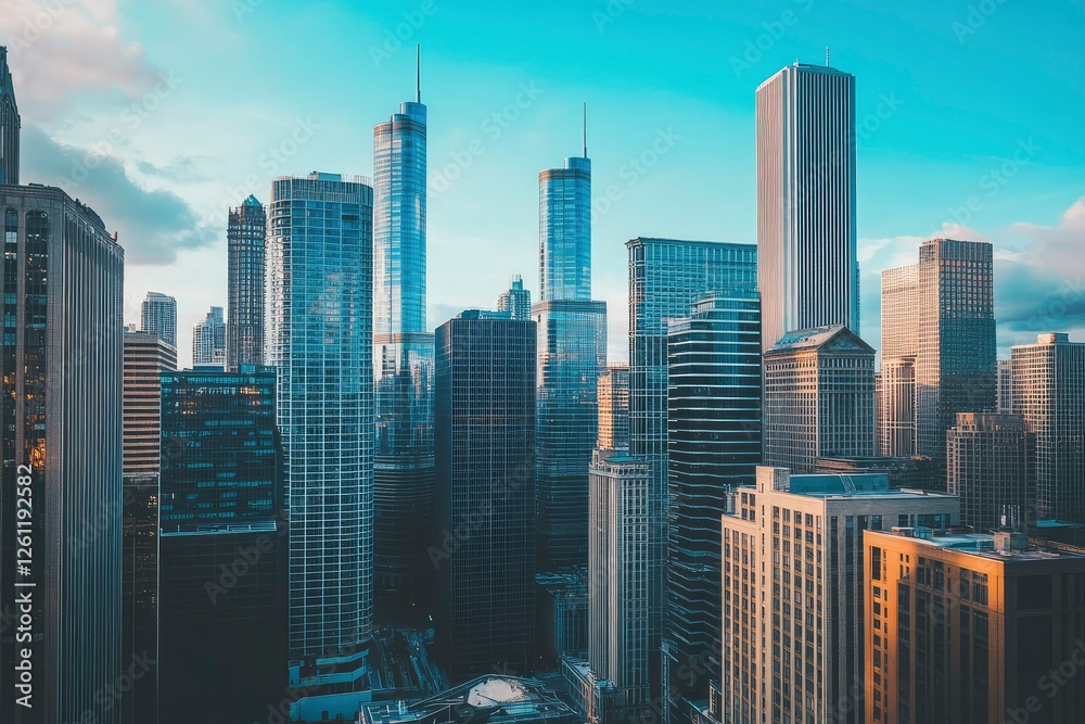 Fototapeta premium Vibrant cityscape visuals for your creative projects.