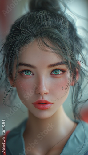 beautiful woman of Asian appearance Biopunk Gadget_006