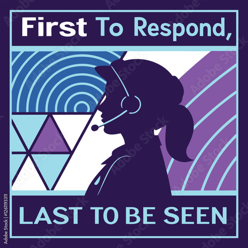 911 Dispatcher vector design 