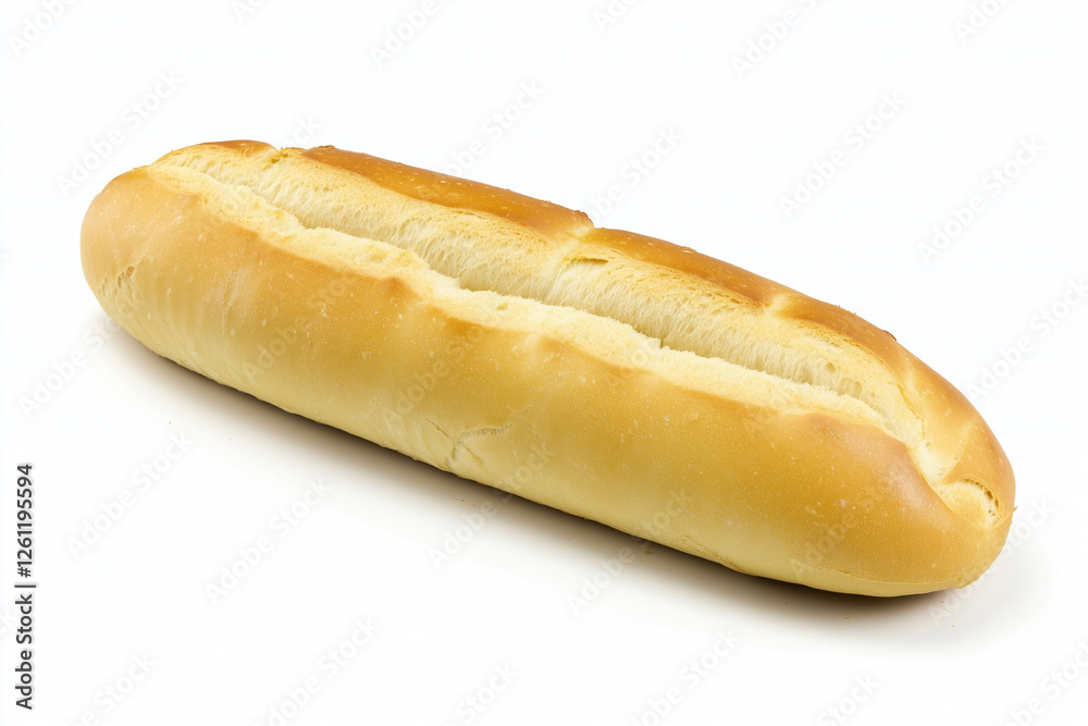 French baguette bread isolated on a white background French baguette bread isolated on a white background