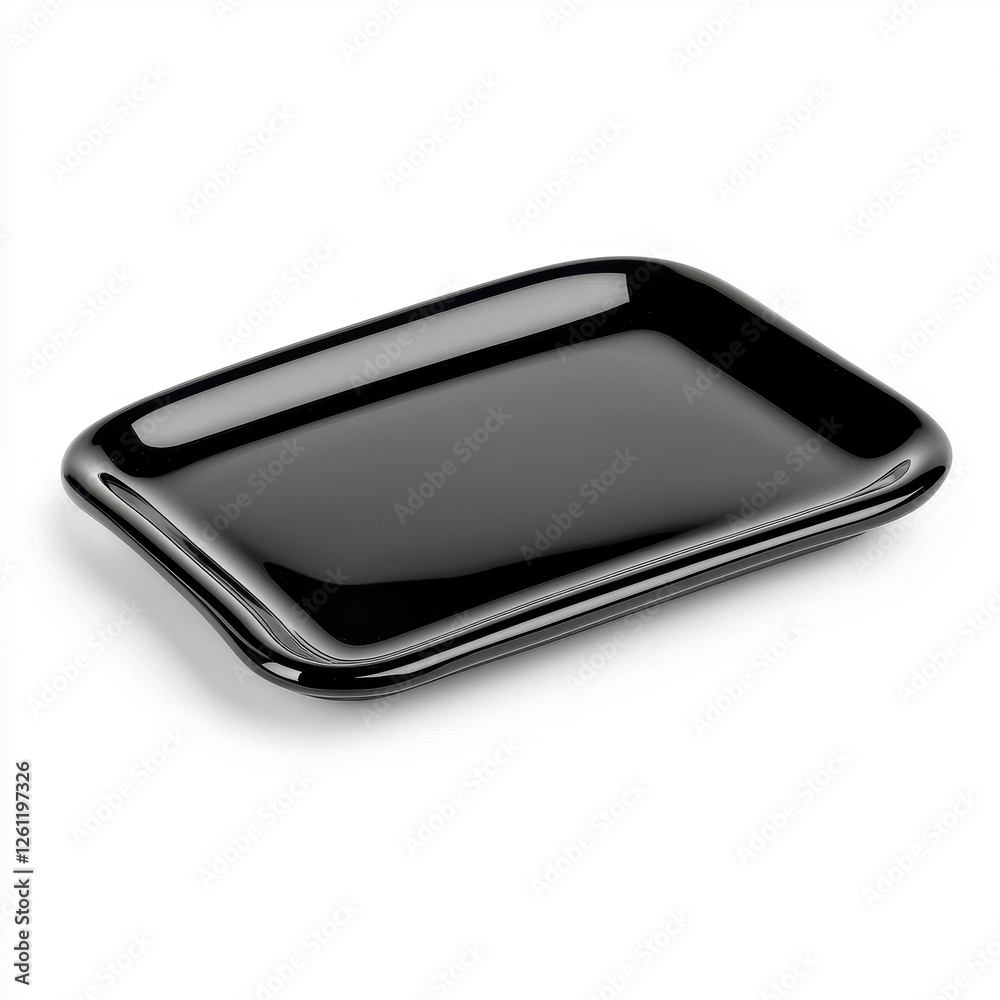 Elegant Black Square Plate for Modern Dining and Table Settings Elegant Black Square Plate for Modern Dining and Table Settings