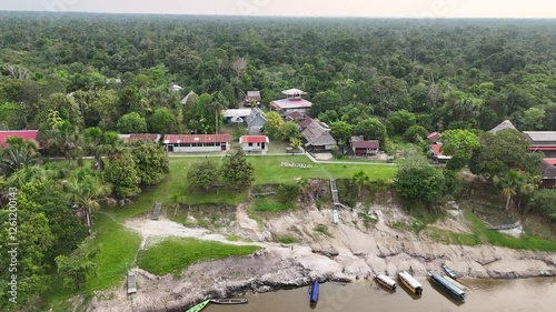 Paisaje Playa Selva Bosque Rio Iquitos Amazonas