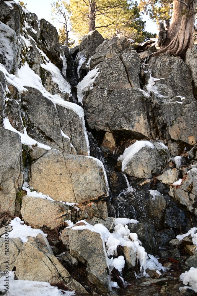 stone wall in the mountains