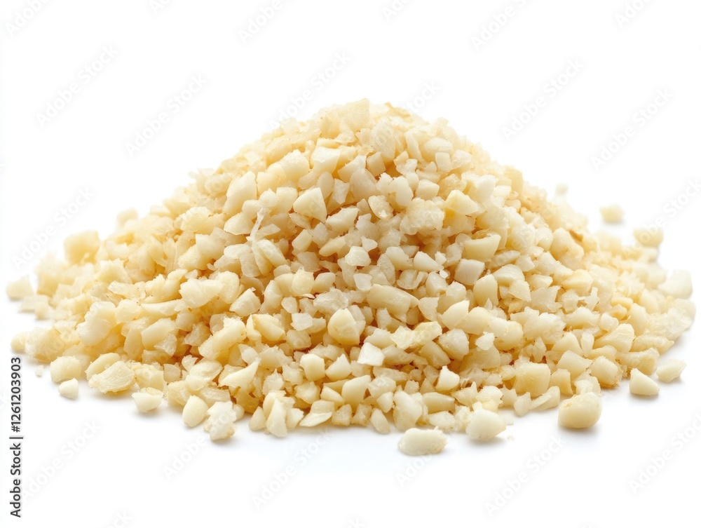 Isolated Pile of Chopped Garlic: Fresh, Organic Spice for Healthy Cooking Isolated Pile of Chopped Garlic: Fresh, Organic Spice for Healthy Cooking