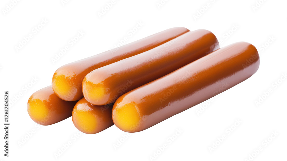 Grilling sausages at backyard bbq party isolated on transparent background Grilling sausages at backyard bbq party isolated on transparent background