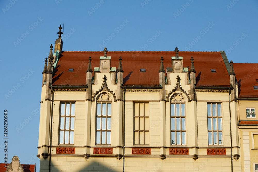 Architecture in the center of Wroclaw, Poland Architecture in the center of Wroclaw, Poland