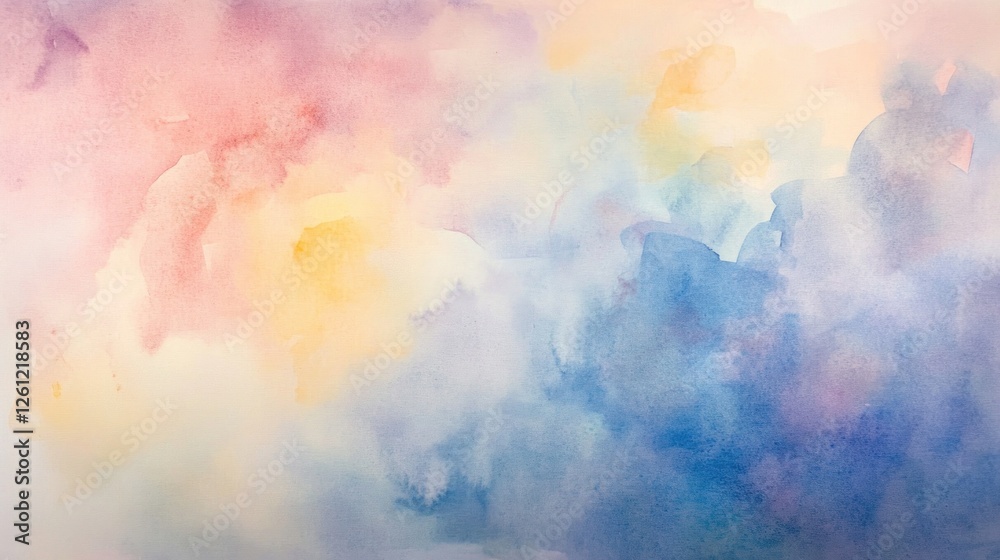 Fototapeta premium Pastel watercolor abstract background texture