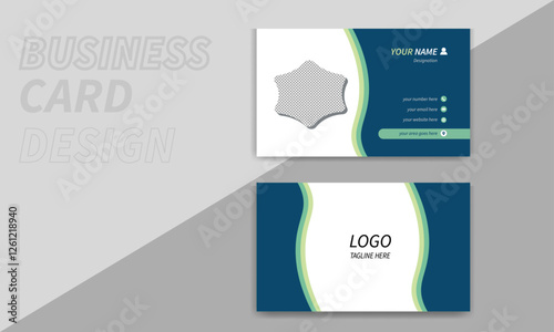 Modern and clean business card and abstract simple creative professional business card template design ,corporate visiting card, name card, card design template in geometric double side design
