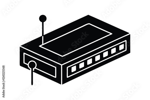 network switch vector icon.eps