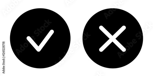 checkmark icon. approve icon set