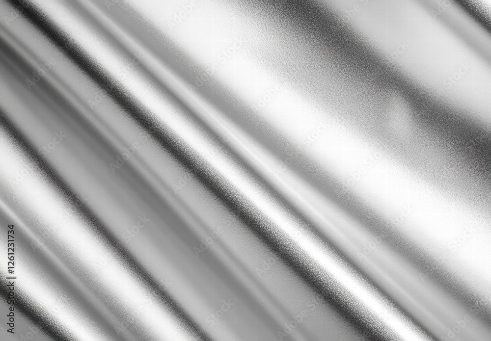 Obraz premium A silver fabric with a pattern of lines
