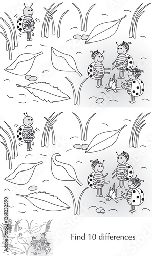 Find 10 differences